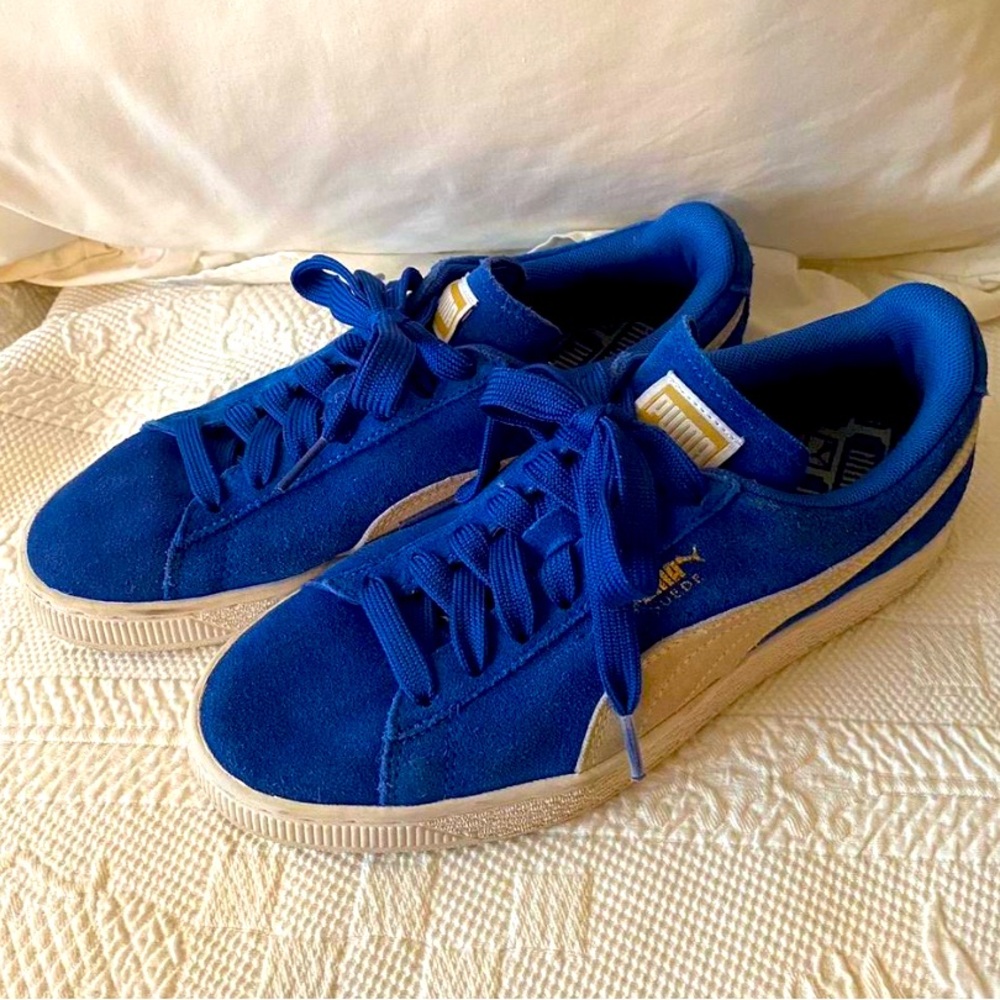 Blue Suede Puma Classic Sneakers